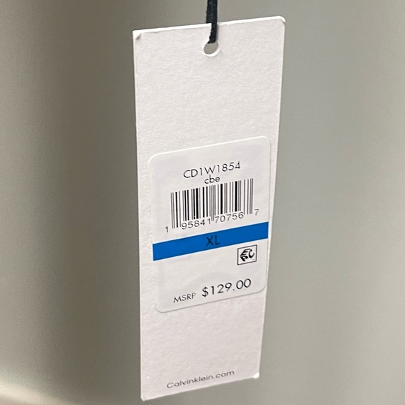 **NEW** Calvin Klein Women’s Ribbed Midi Belted Sweater Dress Brown (Size XL) - Picture 3 of 4